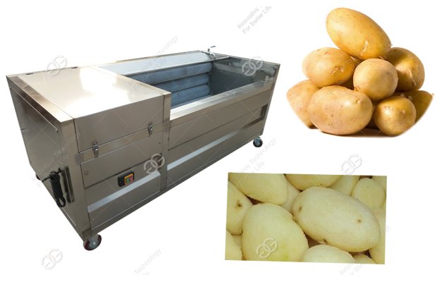 potato washing and peeling machine