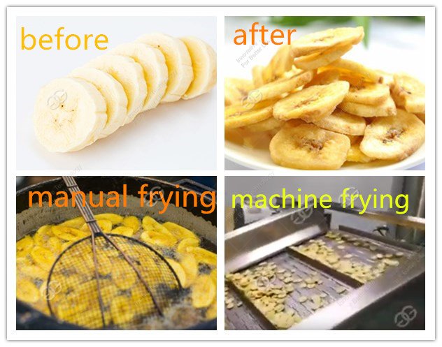 comparison of manual frying and machine frying