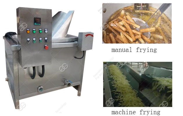 french fries frying machine