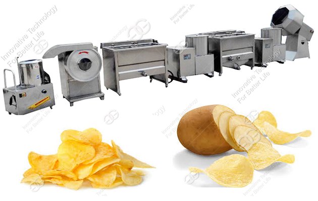 20kg/h Semi-automatic Potato Chips Production Line For Sale