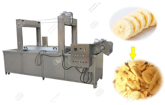 300kg/h Automatic Banana Chips Fryer Machine For Sale