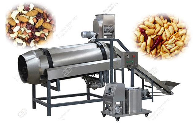300 kg/h Continuous Nut Seasoning Machine For Sale