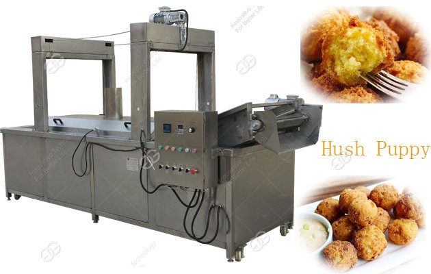 Continuous Hush Puppy Frying Machine With Adjustable Frying Temperature