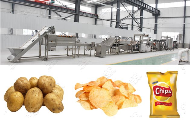 Industrial Fully Automatic Potato Chips Production Line Price