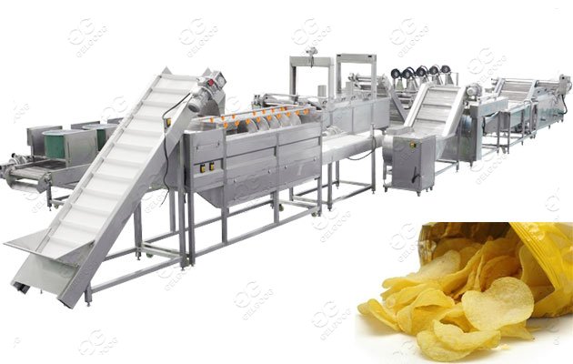 200 KG/H Automatic Potato Chips Processing Line 