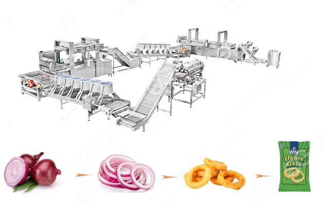 Fried Onion Production Line From Washing To Packing 