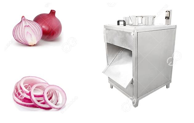 Automatic Onion Half Ring Slice Cutting Machine