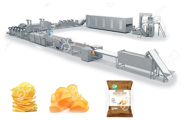  Commercial Tapioca &Cassava Chips Processing Machine 500Kg/H