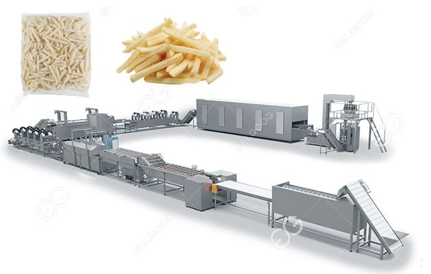 Automatic Frozen French Fries Production Line For Sale