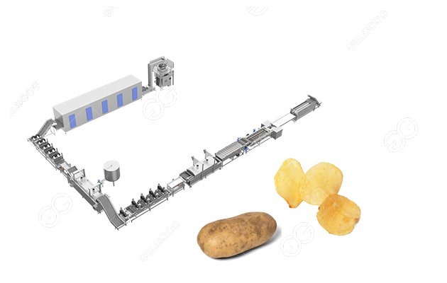 potato chips processing line