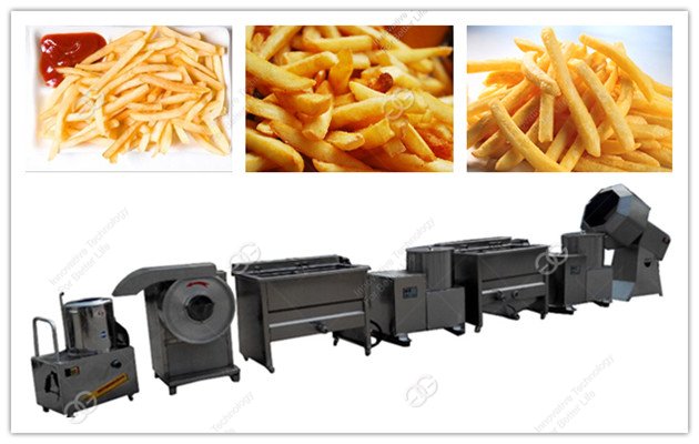 semi automatic french fries making machine