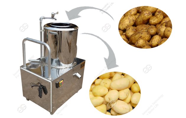 Elatric Potato Washing and Peeling Machine With High Efficiency