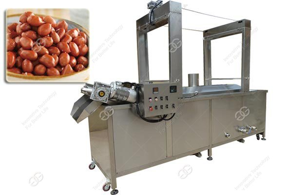 belt type peanut frying machine