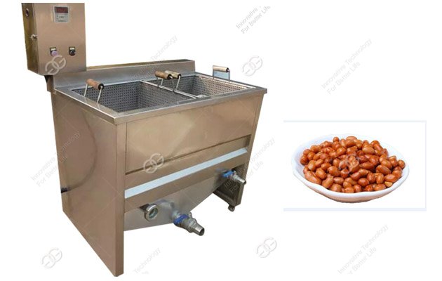 automatic peanut deep frying machine