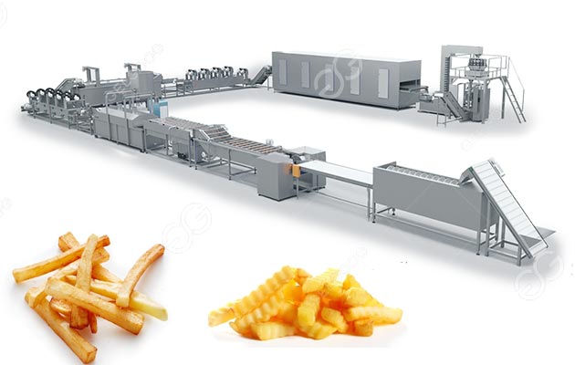 frozen french fries production line