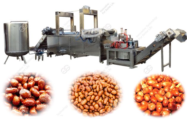 fried peanut processing line
