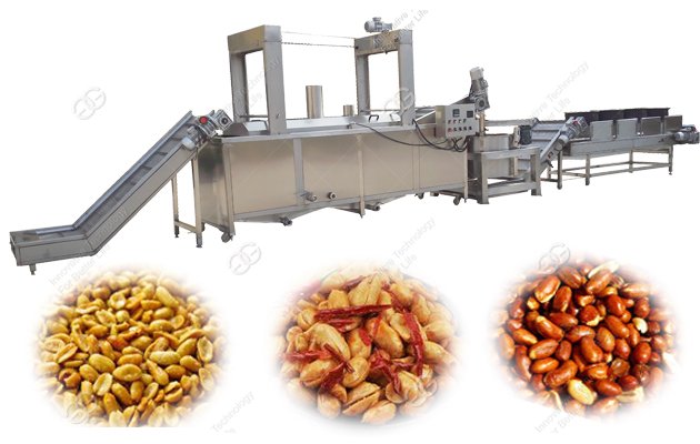 400kg/h Fried Peanut Processing Machine Line