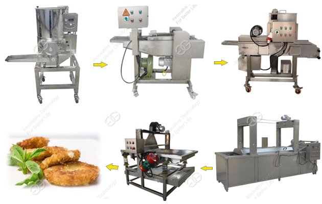 fried patty production line
