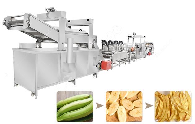 Small Scale Plantain Chips Making Production Machine 100kg/h 