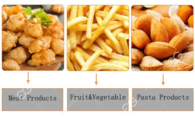 fried onion rings processing machine applications