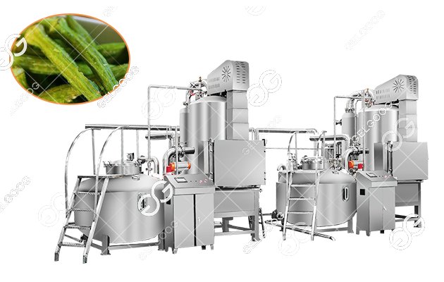 Okra vacuum frying machine