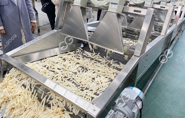 Small Frozen French Fries Line, Semi-automatic French Fries Plant for Sale